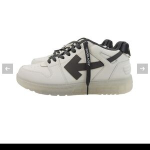 OFF-WHITE‎ Out Of Office Transparent Trainers White/Dark Grey shoes sz 40 EUC